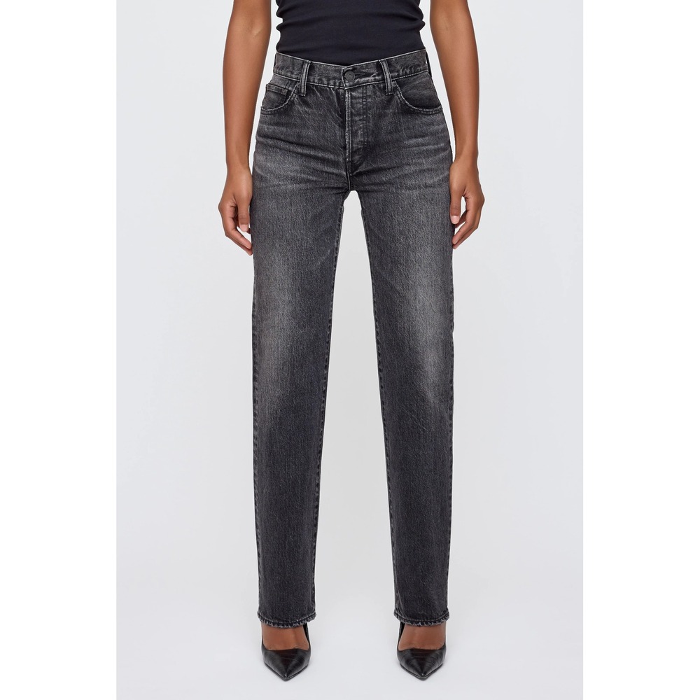 Moussy Melbourne Selvedge Straight Jeans Black Japan Size 26